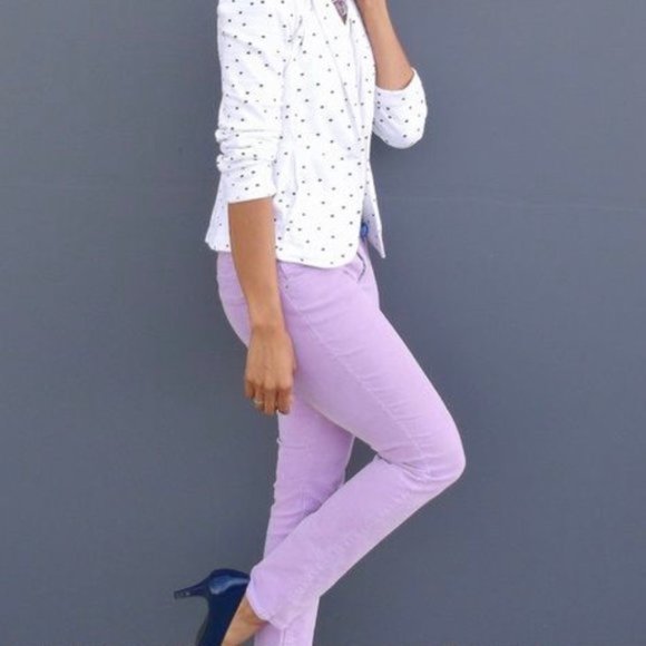 Old Navy Rockstar lavender / lilac corduroy skinny jeans size 2 - Picture 7 of 7